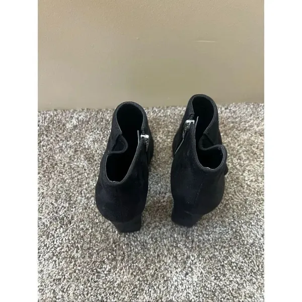 Marc Fisher Black Heeled Boots Woman’s Size 7.5 Flaws-Marks - Image 8