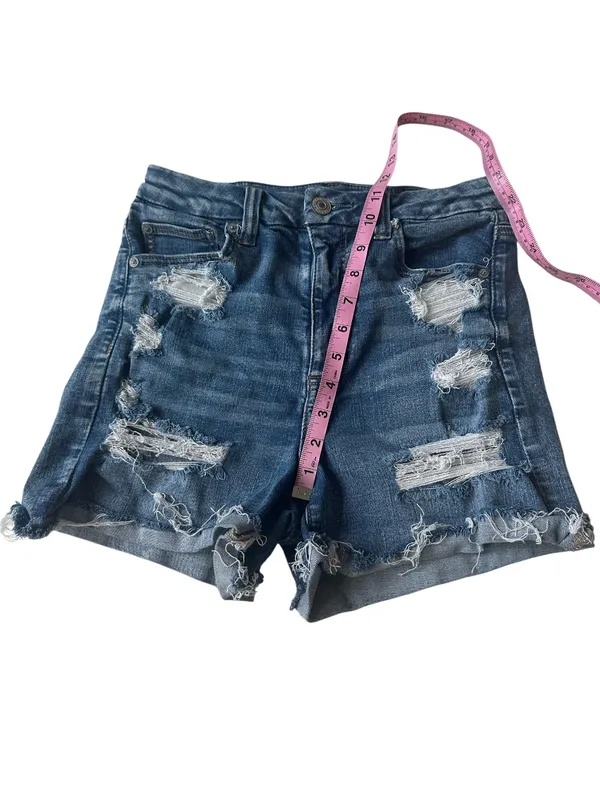 American Eagle distressed denim shorts Size - Image 5