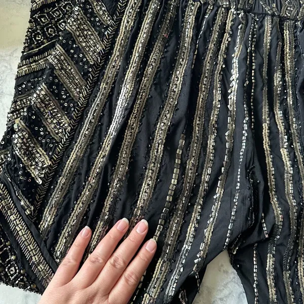 Calypso St. Barth Sequin Embellished Silk Jogger Pants - Image 10