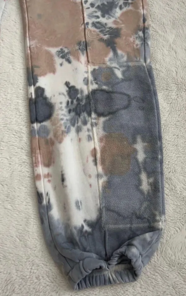Nike Loose Fit Tie Dye Cuffed Sweatpants in Slate Blue, Medium - Image 8