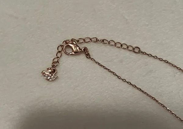 Swarovski Rose gold and silver infinity heart necklace - Image 4