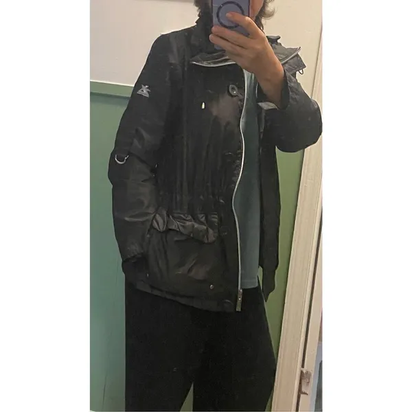ZeroXposur Woman’s Raincoat Jacket Active Wear 4 Pockets Zipper Black S - Image 3