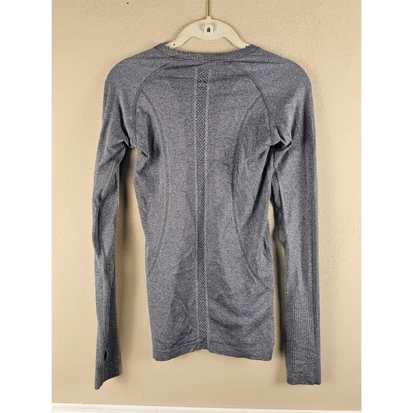 Lululemon Womens Gray Long Sleeve Swiftly Tech Tee Tshirt 4 - Image 2
