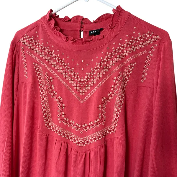 NWT Torrid Crinkle Gauze Embroidered Top Size 2X Retail $59.90 - Image 10