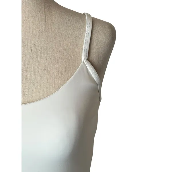 Good American Bodysuit Womens Small White Scoop‎ Neck Adjustable Straps Layering - Image 4