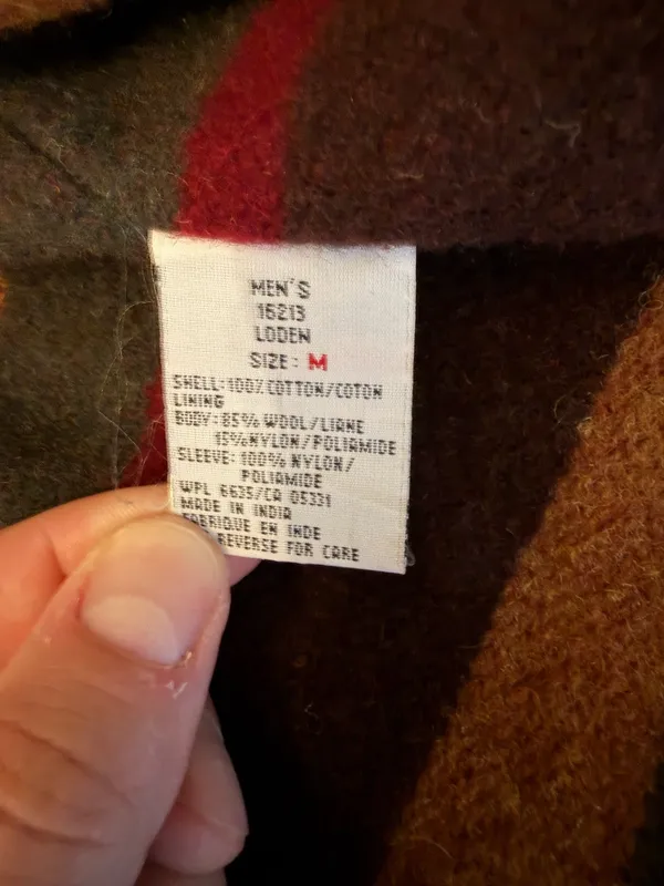 Vintage Woolrich Barn Coat Chore Jacket Mens Medium Blanket Lined Canvas - Image 3