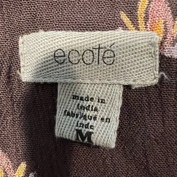 Urban Outfitters UO Ecote Helena Printed Long-sleeve Romper Size Medium - Image 5
