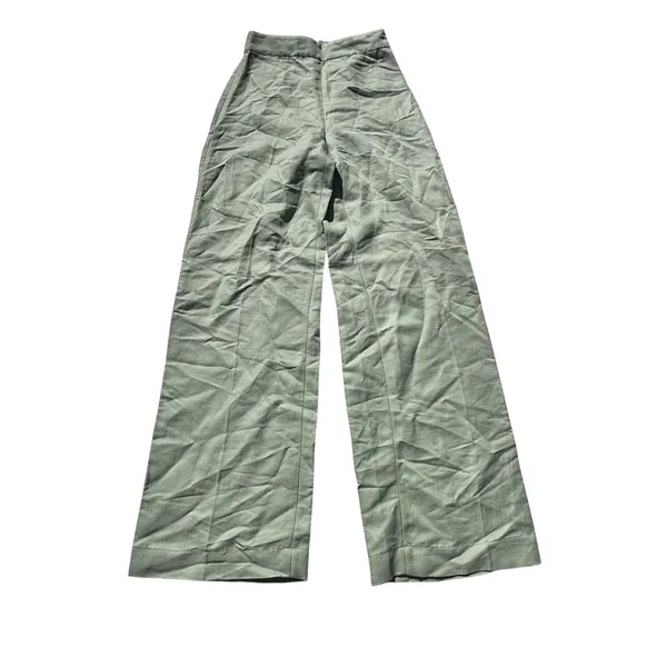 & Other Stories Linen Blend Mint High Waist Wide Leg Pants 2 - Image 10