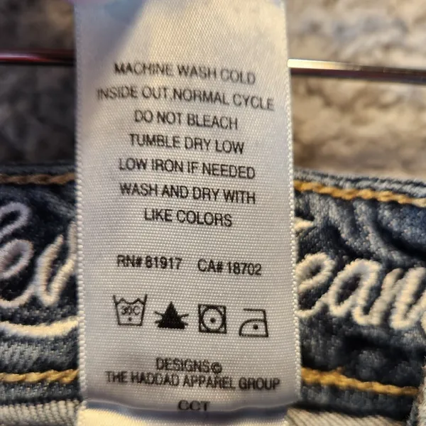 Levis‎ Jeans Womens 14 (Fits 25x28) Medium Wash Stretch Low Rise Straight Leg - Image 11