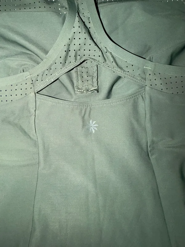 Athleta Olive green quarter zip active tank - Image 4