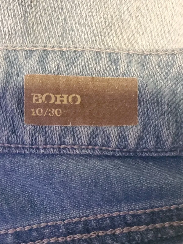 Vintage America Light Blue Denim Capris Size 10 - Image 3