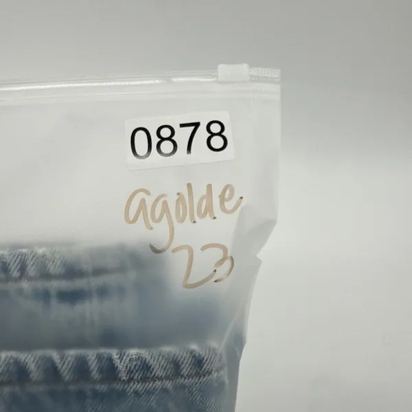 AGOLDE Riley High Rise Straight Crop Jeans Light‎ Wash Distressed 23 A056B-811 - Image 10