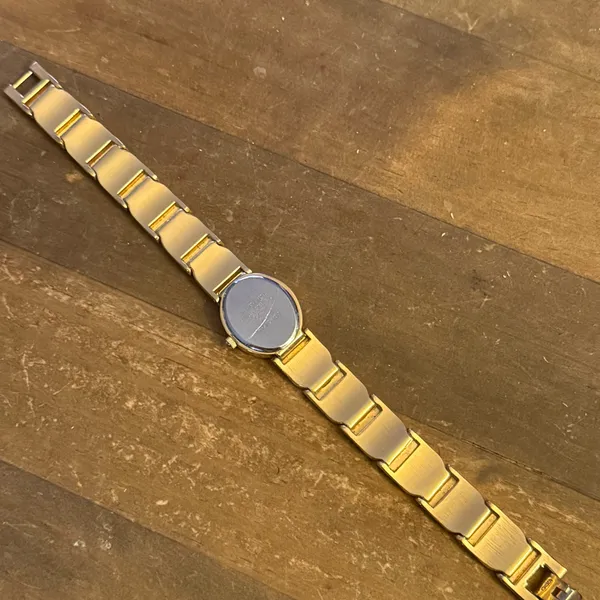 Vintage Armitron gold tone pave watch - Image 3