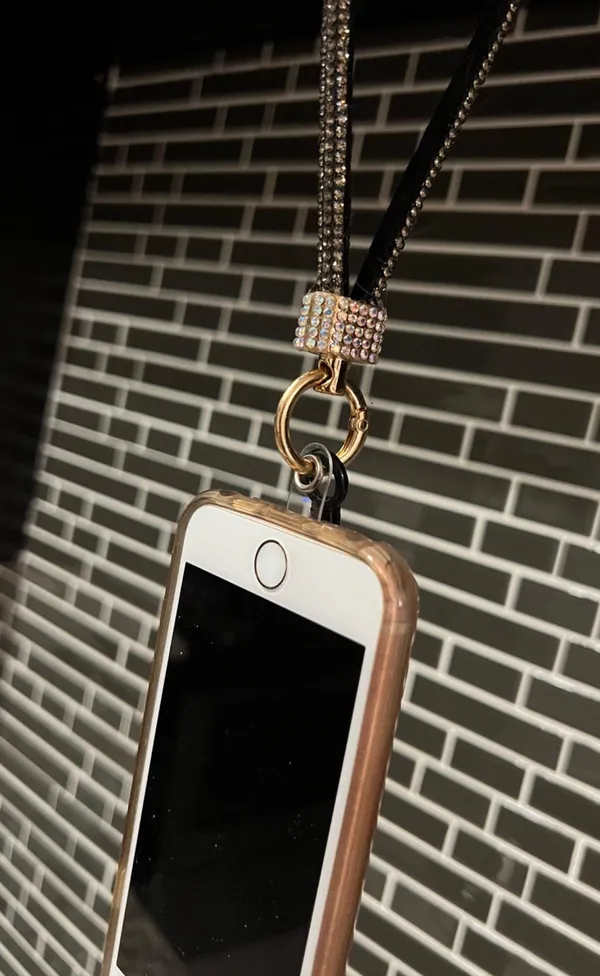 Rhinestone Keychain Pink - Image 3