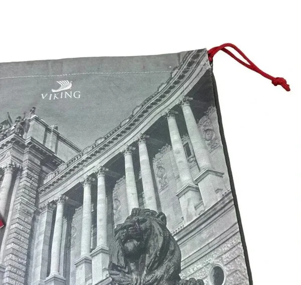 Viking Travel Bag Tote Adjustable Pull Straps Vienna Statue NWT New - Image 5