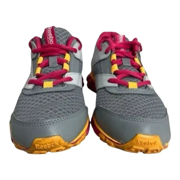 Reebok SmoothFlex Women Size 5 Gray Running Shoes Sneakers Low-Top Lace Up - Image 3