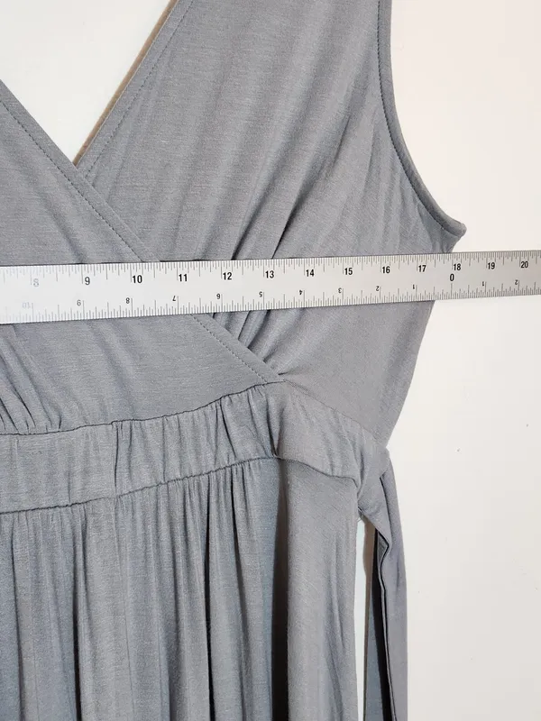 Lulus Dusty Mint Boho Sleeveless Maxi Dress with Tie Waist Size XL NWT - Image 6