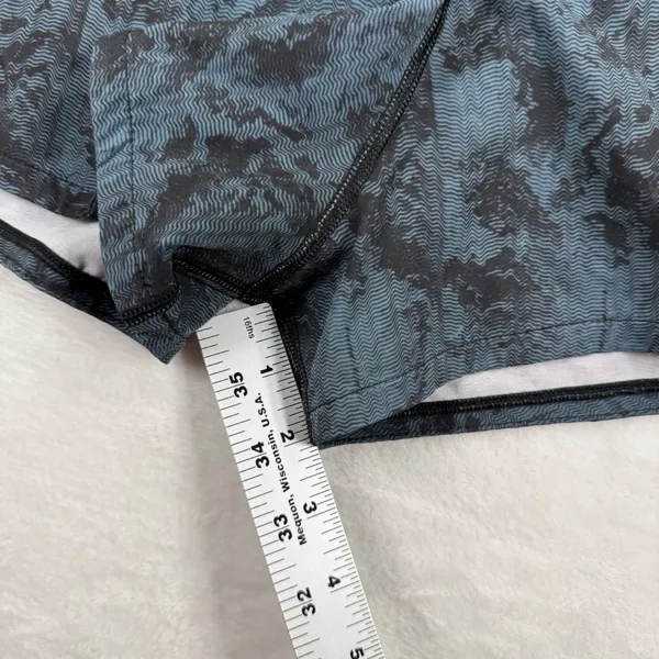 Vuori Clementine Shorts Womens Large Black‎ Grey Abstract Print Running VW333 - Image 5