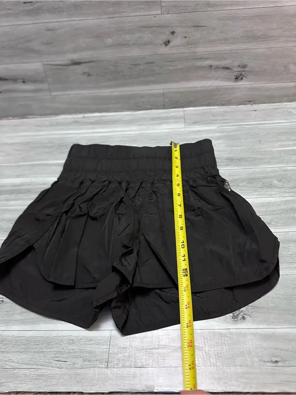 FP Movement by Free People Black Smocked-Waist Athletic Shorts SP - Image 7