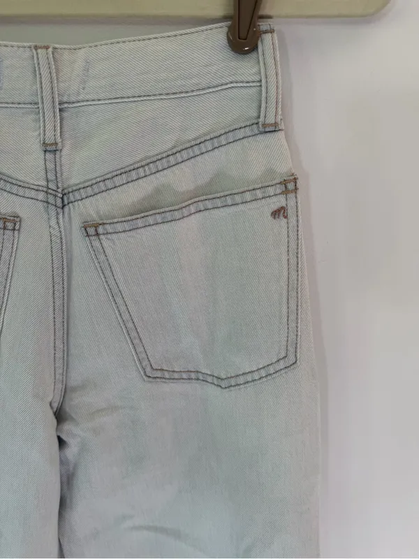 Madewell Light Wash the perfect vintage Wide Leg crop Jeans 23 - Image 6