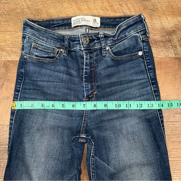 Abercrombie & Fitch Super Skinny High Rise Women's Blue Jeans - Image 11