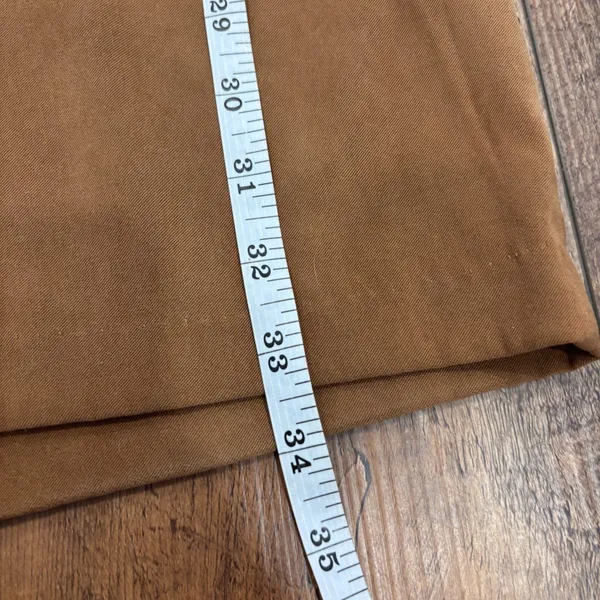 Vintage ALYN PAIGE Sleeveless Square Neck Suede Mini Dress Tan Women's Size 3/4 - Image 9