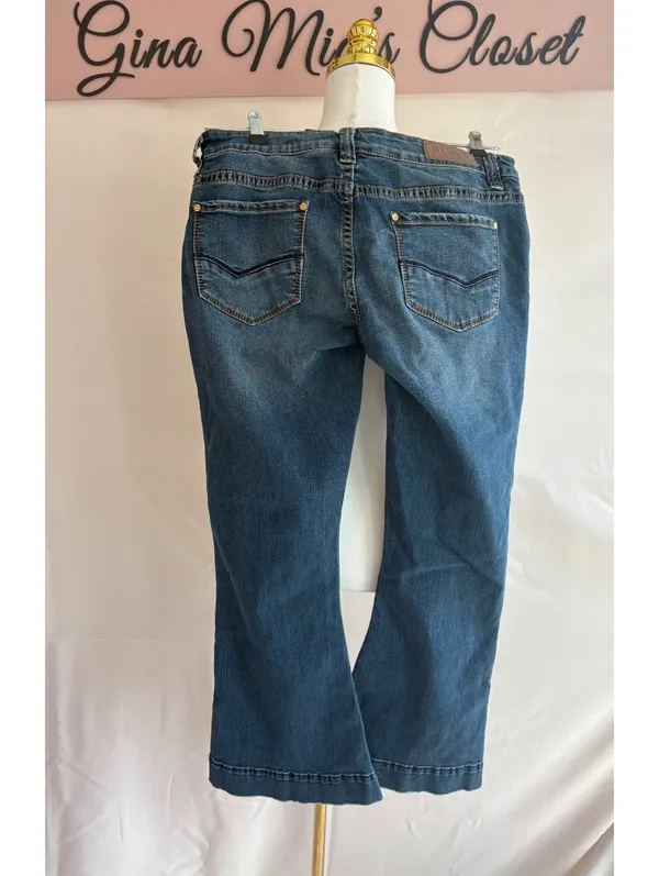 Rock & Roll Women's Blue Denim Bootcut Jeans Size 30x30 - Image 2
