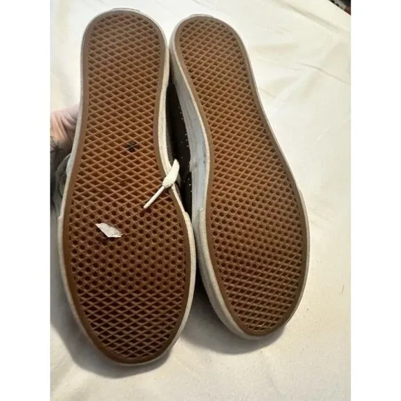 Vans Low Top Sneakers Gray with White Polka‎ Dots Casual Shoes - Image 7