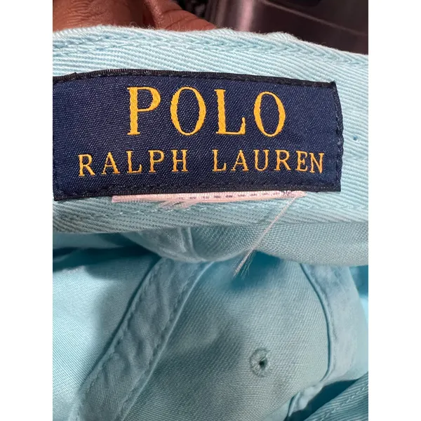 Polo Ralph Lauren Men’s Baseball Cap Blue Hat Yellow Pony Logo Strapback - Image 3