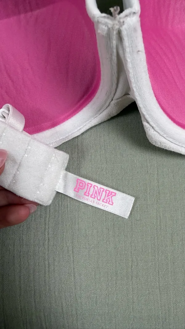 Victoria's Secret Pink Bra White Size 34 D - Image 2