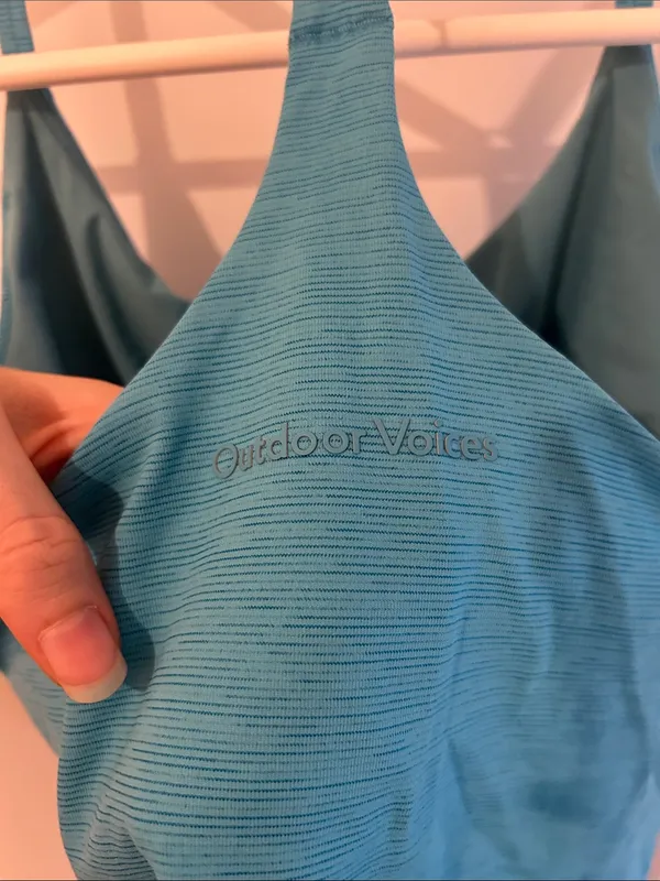Outdoor Voices Teal Cross-Back Tank Top - Image 3