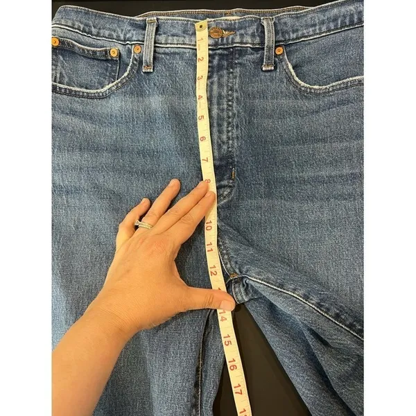 Madewell Balloon Jeans Women 31T Blue Great High Rise Tapered Leg Denim - Image 9