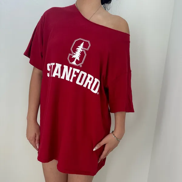 Stanford University Off The Shoulder Tee - Image 2