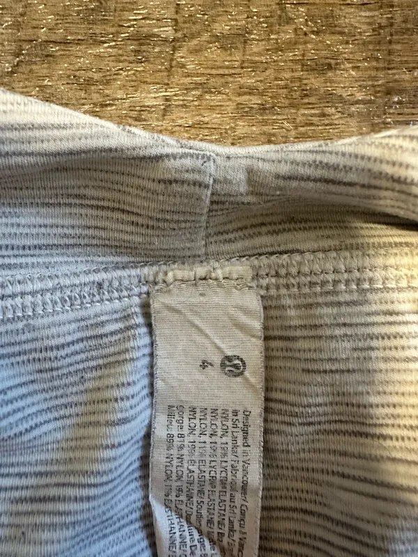 White and Gray Lululemon Sports Bra 4 - Image 4