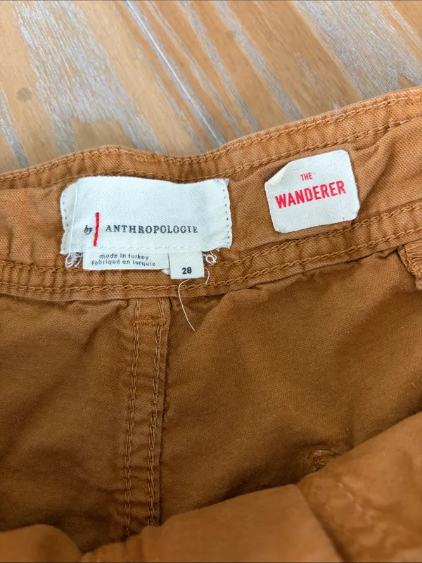 Anthropologie Rust-Tan Cargo Shorts - Image 2