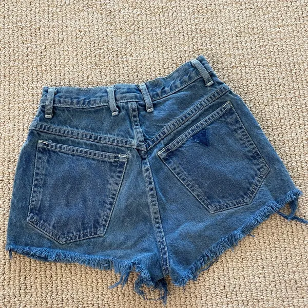 Vintage GUESS Blue Shorts - Image 2