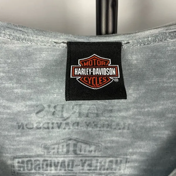 Harley-Davidson® Women's Trance Premium Embellished Burnout Scoop Neck T-Shirt‎ - Image 4