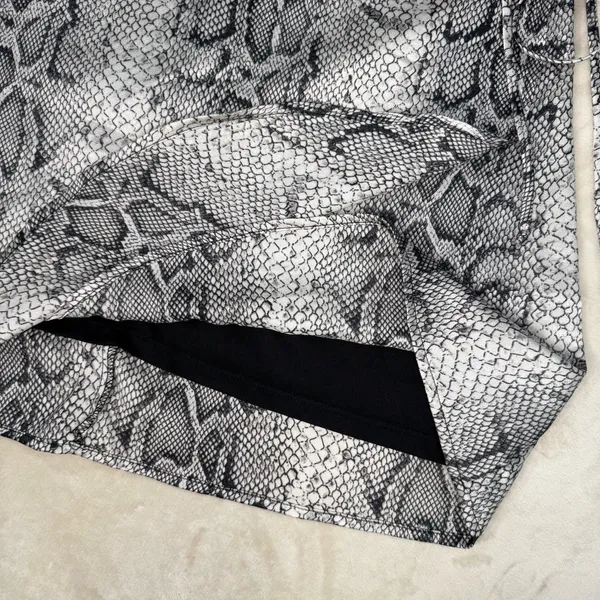 Altard State Black and White Snake Print Skirt - Image 8