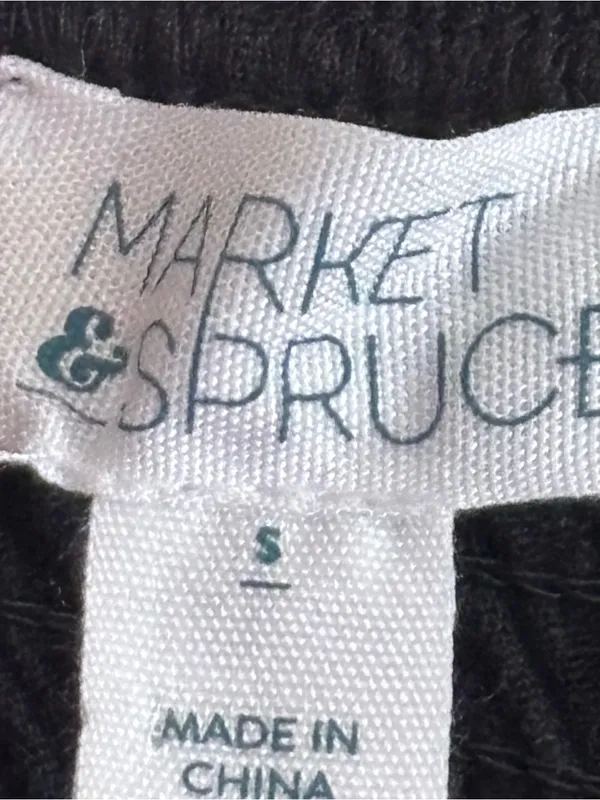 Line and Dot Market & Spruce Black Sweetheart Smocked Strappy Sleeveless Maxi Dress Size S - Image 2