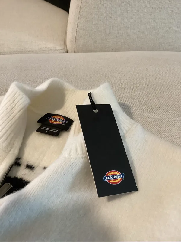 Dickies Ruston Qz Sweater, Ivory, Size Small, NEW WITH TAGS - Image 8
