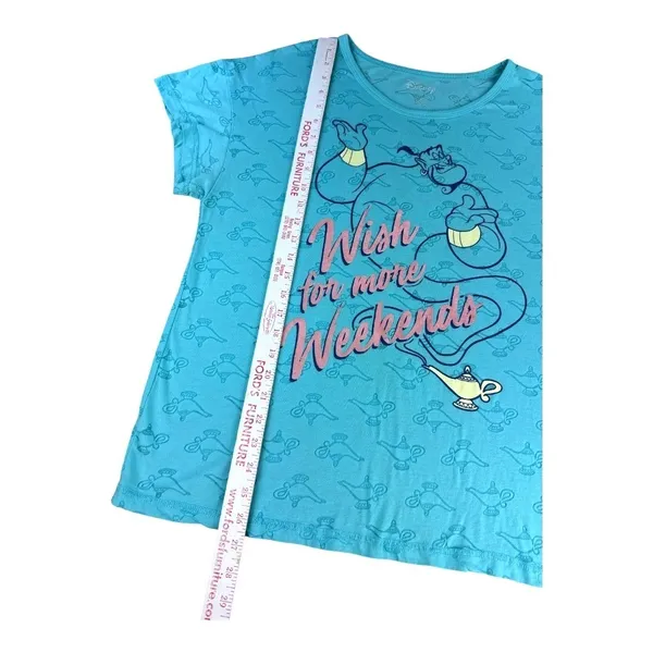 Disney Aladdin Genie Sleep Shirt XL Turquoise Wish‎ For More Weekends Loungewear - Image 6
