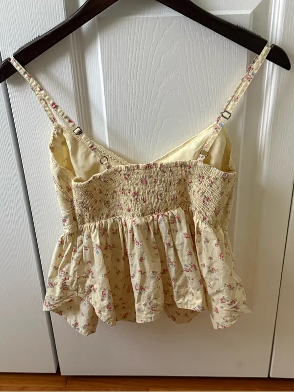 Hollister Yellow Floral Tank - Image 3