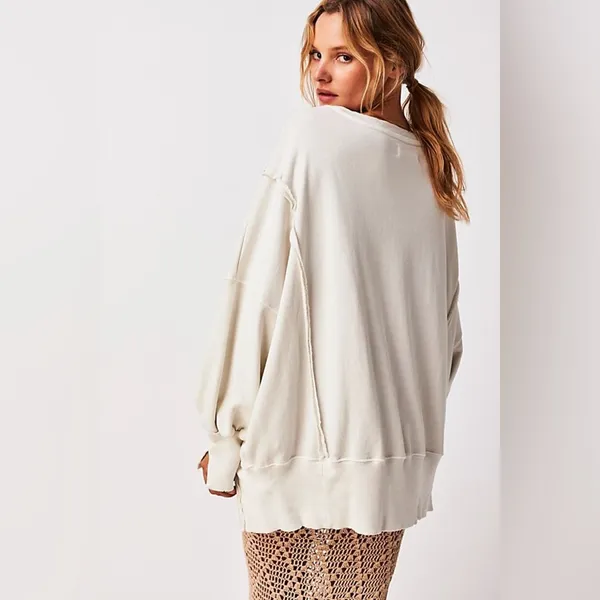 NWOT FREE PEOPLE We The Free - Camden Sweatshirt - Image 3