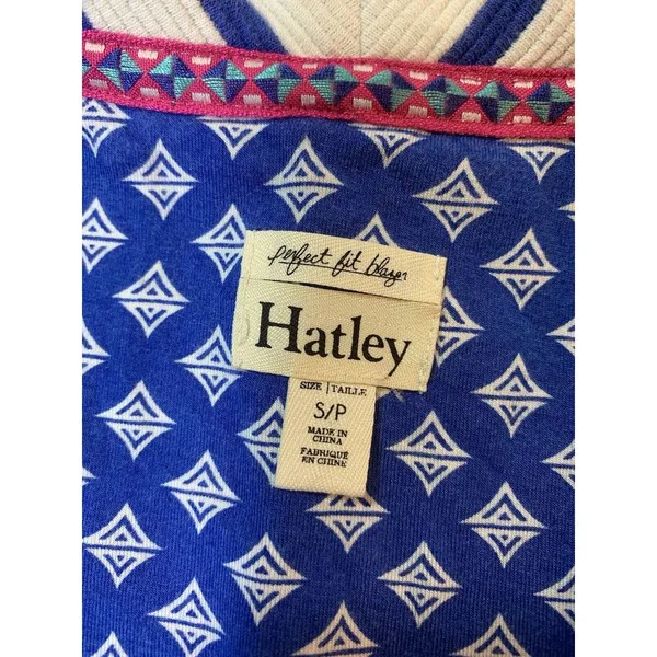 Hatley Nautical‎ Striped Jacket Blazer Womens Small Stretch Preppy Country Club - Image 5