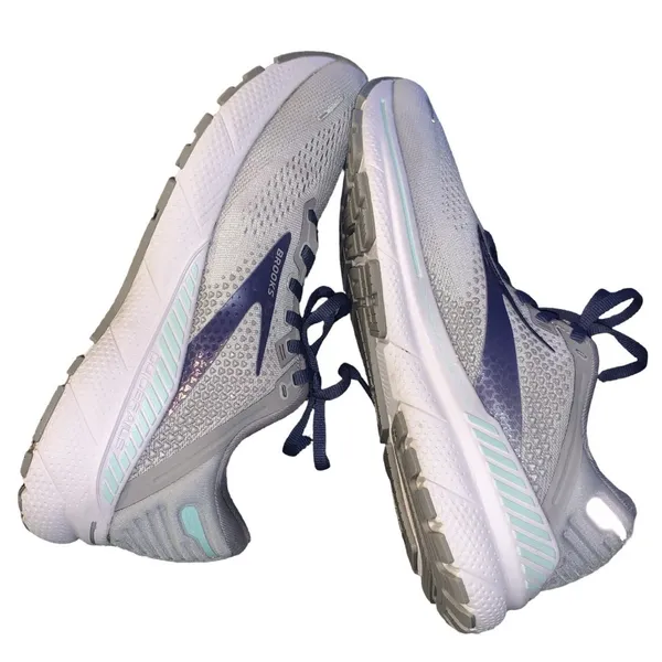 Brooks Adrenaline GTS 22 Running Shoes woman's Sz 10 Gray/Blue #1203531B045 - Image 5
