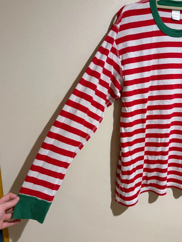 Hanna Andersson Women's Striped Christmas Holiday Long Sleeve & Pants Pajama Set - Image 12