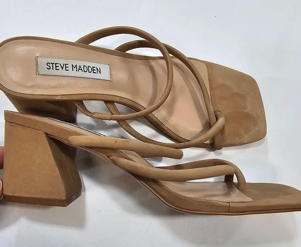 Steve Madden Effie Sandal in Tan Nubuck - Image 10