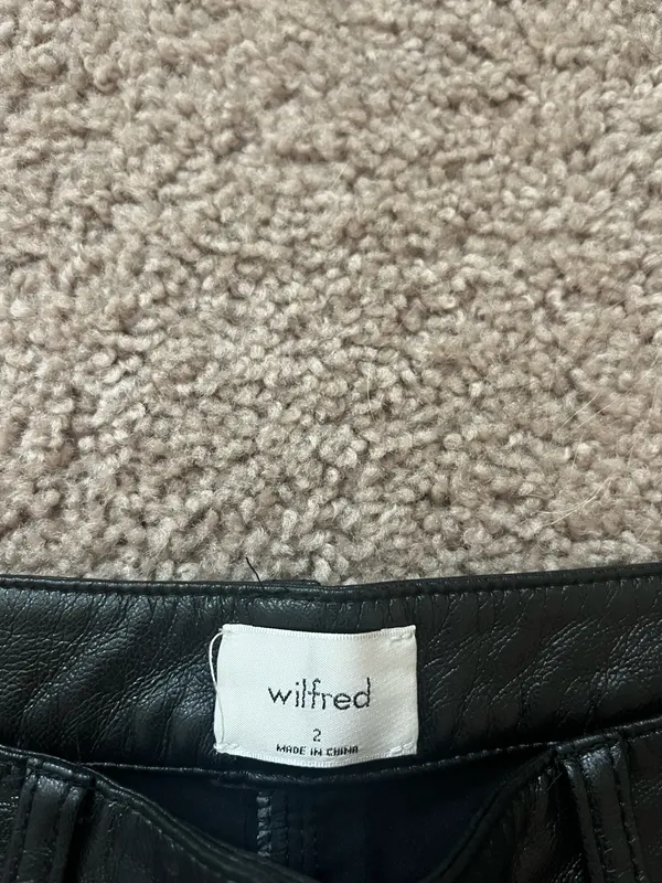 Aritzia Wilfred Leather Pants Melina - Image 3