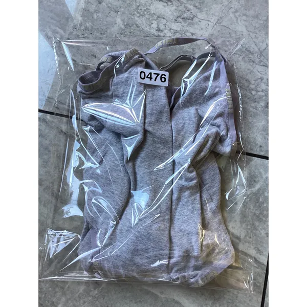 SKIMS Cotton Logo Bodysuit Light Heather Grey 3X Adjustable Straps Snap - Image 9