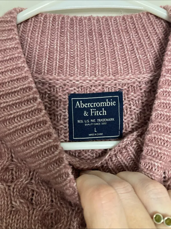 Abercrombie & Fitch Rose Cable Knit Turtleneck Sweater - Image 6